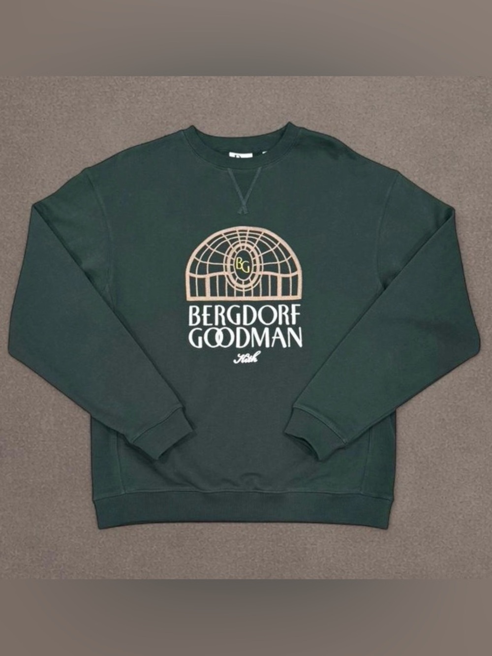 Kith X Bergdorf Goodman Green Crewneck Sweatshirt